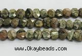 CNG8619 10*13mm - 12*16mm faceted freeform rhyolite beads