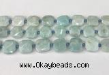 CNG8816 15.5 inches 16mm - 20mm faceted freeform amazonite beads