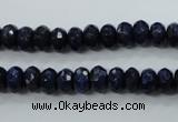CNL872 15.5 inches 5*8mm faceted rondelle natural lapis lazuli beads