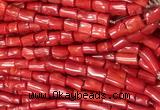 COBS04 15 inches 8*12 - 12*16mm irregular red coral beads wholesale
