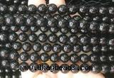 COBS20 15 inches 8mm round black coral beads wholesale