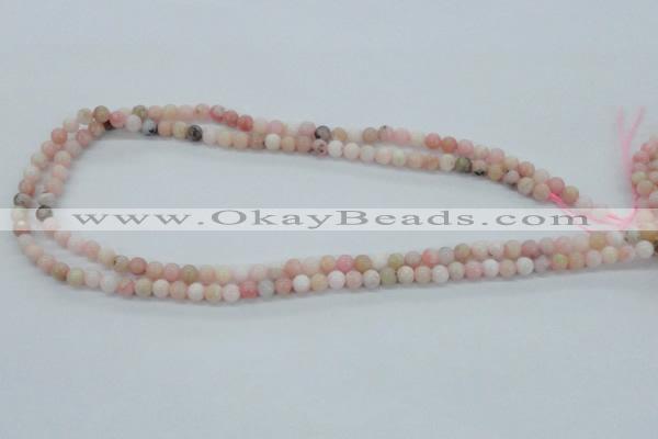 COP01 15.5 inches 5mm round natural pink opal beads wholesale