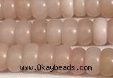 COP1237 15.5 inches 3.5*6mm rondelle Chinese pink opal beads