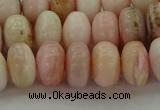 COP1288 15.5 inches 6*10mm rondelle natural pink opal beads