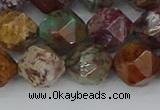 COP1503 15.5 inches 12mm faceted nuggets African green opal beads