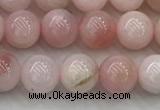 COP1780 15.5 inches 6mm round pink opal gemstone beads