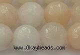 CPI215 15.5 inches 14mm faceted round pink aventurine jade beads