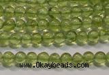 CPO101 15 inches 3mm round natural peridot beads wholesale