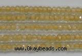 CRB114 15.5 inches 3*4.5mm faceted rondelle citrine gemstone beads