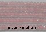 CRB119 15.5 inches 3*5mm faceted rondelle rose quartz beads