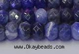 CRB1858 15.5 inches 6*10mm faceted rondelle sodalite beads