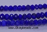 CRB1910 15.5 inches 2.5*4mm faceted rondelle lapis lazuli beads