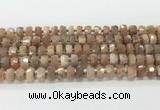 CRB5657 15.5 inches 6*10mm-7*11mm faceted rondelle moonstone beads wholesale