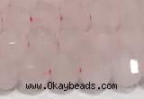 CRB5696 15 inches 6*6mm rose quartz beads wholesale