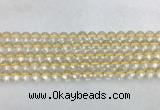 CRBS06 15 inches 6mm round citrine gemstone beads wholesale