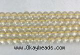 CRBS07 15 inches 8mm round citrine gemstone beads wholesale CRBS07 15 inches 8mm round citrine gemstone beads wholesale