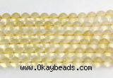 CRBS08 15 inches 10mm round citrine gemstone beads wholesale