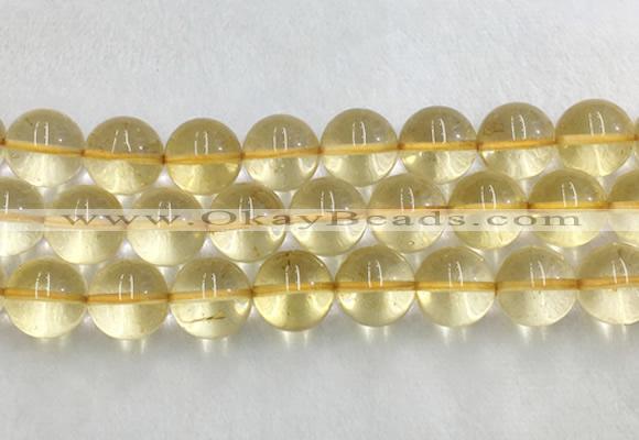 CRBS12 15 inches 18mm round citrine gemstone beads wholesale