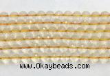 CRBS18 15 inches 10mm faceted round citrine beads wholesale