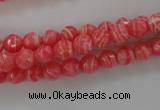 CRC401 15.5 inches 6mm faceted round synthetic rhodochrosite beads