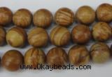 CRO249 15.5 inches 10mm round grain stone beads wholesale
