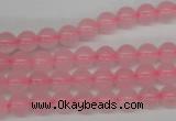 CRO48 15.5 inches 6mm round rose quartz beads wholesale