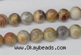 CRO84 15.5 inches 8mm round crazy lace agate beads wholesale