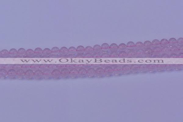 CRQ201 15.5 inches 6mm round Mozambique rose quartz beads