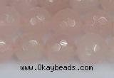 CRQ292 15.5 inches 12mm faceted round rose quartz gemstone beads