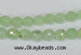 CRU200 15.5 inches 6mm faceted round green rutilated quartz beads
