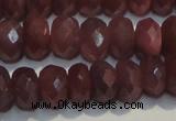 CRZ1021 15.5 inches 3*5mm faceted rondelle A+ grade ruby beads