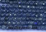 CRZ1170 15 inches 2mm faceted round sapphire beads