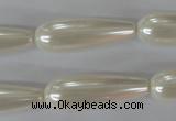 CSB116 15.5 inches 10*30mm teardrop shell pearl beads wholesale