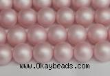 CSB1372 15.5 inches 8mm matte round shell pearl beads wholesale