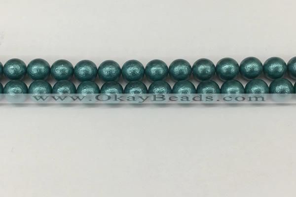 CSB2333 15.5 inches 10mm round wrinkled shell pearl beads wholesale