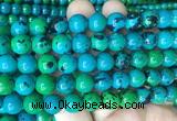 CSBS05 15 inches 10mm round synthetic chrysocolla gemstone beads wholesale CSBS05 15 inches 10mm round synthetic chrysocolla gemstone beads wholesale