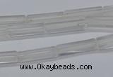 CTB310 15.5 inches 4*13mm tube white crystal beads wholesale