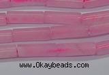 CTB311 15.5 inches 4*13mm tube rose quartz beads wholesale