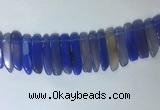 CTD2168 Top drilled 8*20mm - 10*40mm sticks agate gemstone beads