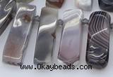 CTD3641 Top drilled 8*20mm - 10*35mm sticks botswana agate beads
