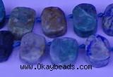 CTD3898 Top drilled 10*14mm - 13*18mm freeform chrysocolla beads