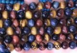 CTE2214 15.5 inches 14mm round colorful tiger eye beads wholesale