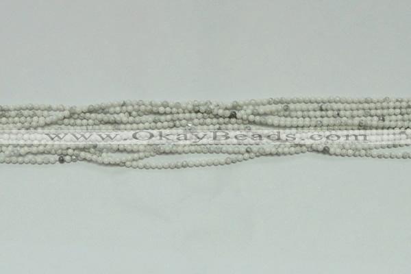 CTG105 15.5 inches 2mm round tiny white turquoise beads wholesale