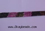 CTO625 15.5 inches 4mm round tourmaline gemstone beads wholesale