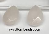 CTR690 Top drilled 12*16mm faceted briolette rose quartz beads
