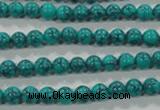 CTU1672 15.5 inches 6mm round synthetic turquoise beads