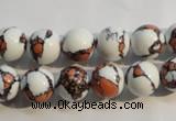 CTU2305 15.5 inches 14mm round synthetic turquoise beads