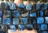 CUBS131 15 inches 14*15mm cube agate gemstone beads wholesale CUBS131 15 inches 14*15mm cube agate gemstone beads wholesale