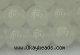 CWH55 15.5 inches 14mm round white jade beads wholesale