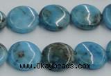CYQ58 15.5 inches 16mm flat round dyed pyrite quartz beads wholesale